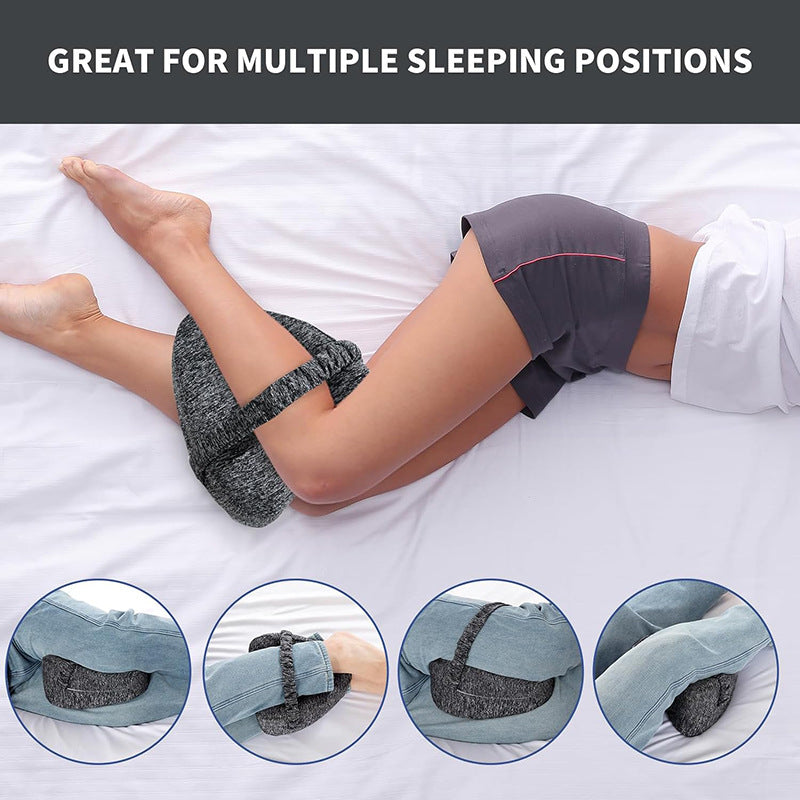 Heart-shaped memory foam knee pillow for home use